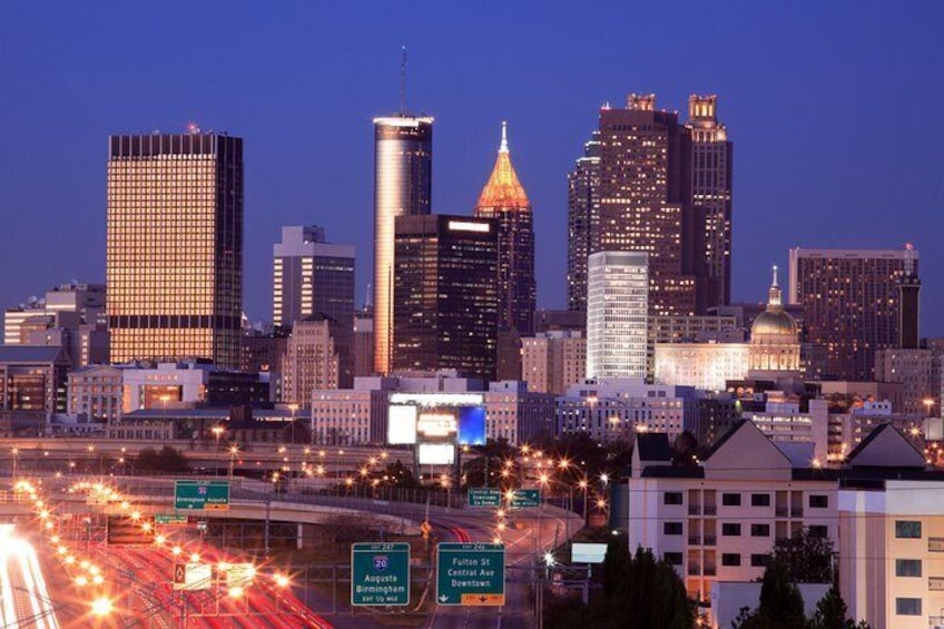 City Lights of Atlanta Night-Time Sightseeing Tour with Photo Stops