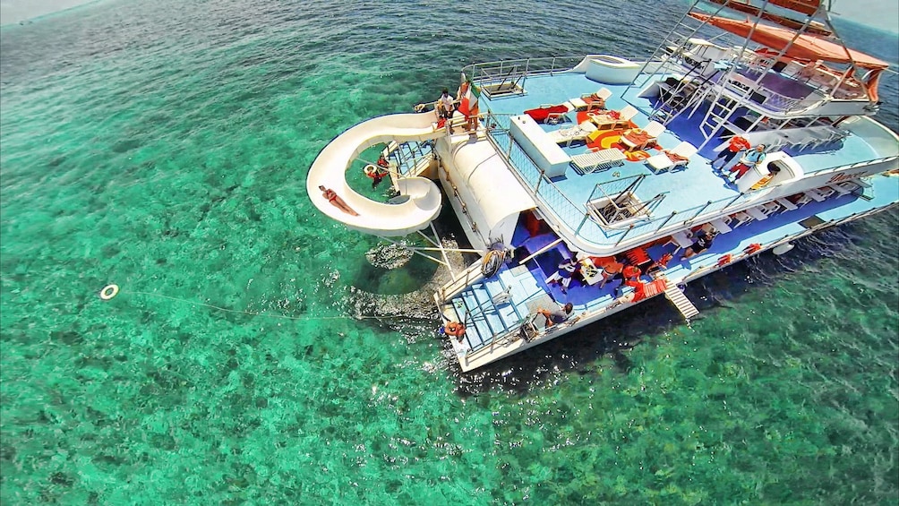 Party Boat with Snorkeling & Isla Mujeres Visit