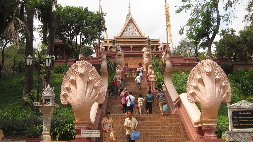 Entrance to a temple at Phnom Penh