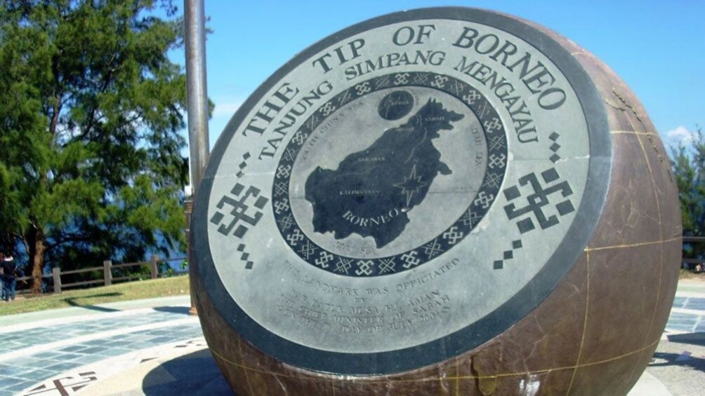 Tip of borneo sign in Kota Kinabalu