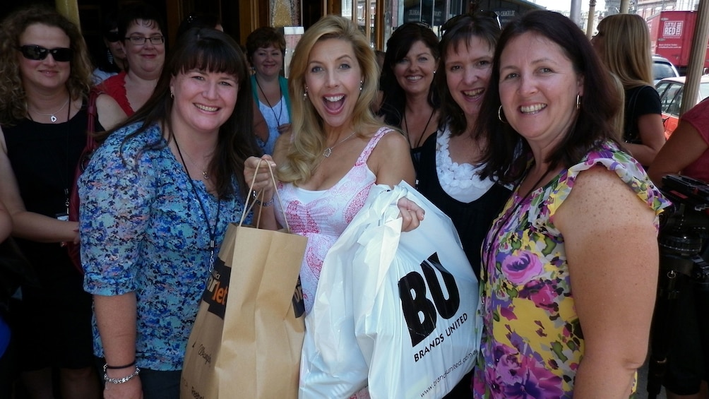 Shopping group with purchases in Melbourne