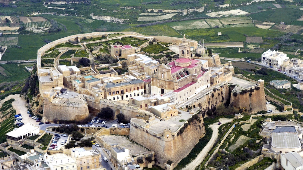 Heavily fortified Cittadella in Malta