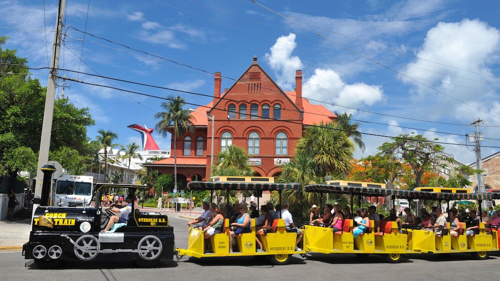 Aboard the Conch Tour Train in Key West