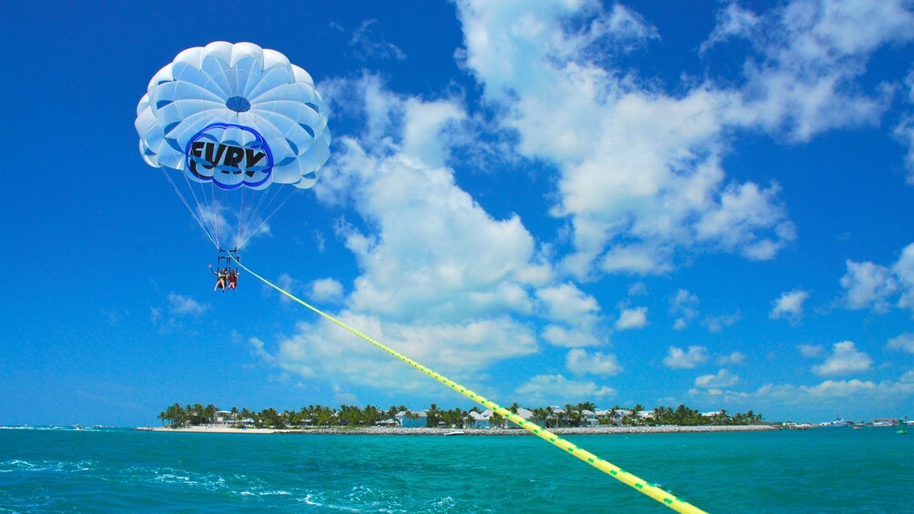 Perfect weather for parasailing in Key West