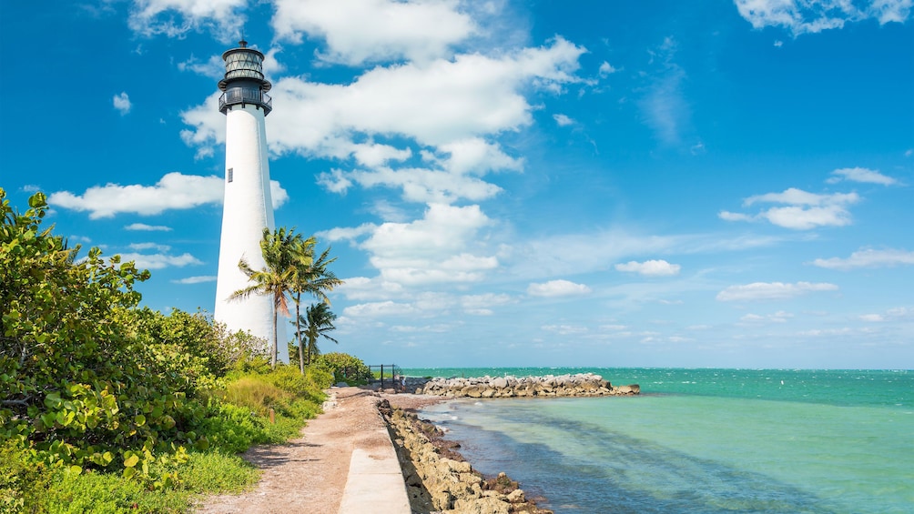 Lighthouse at the Miami beach in Florida