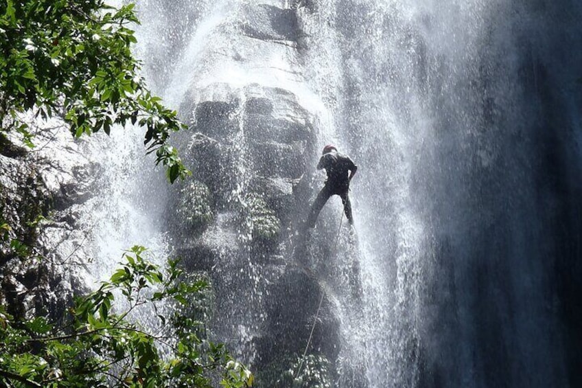 Canyoning El Tagual Waterfall 85 meters