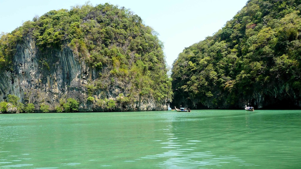 forested coastline in thailand