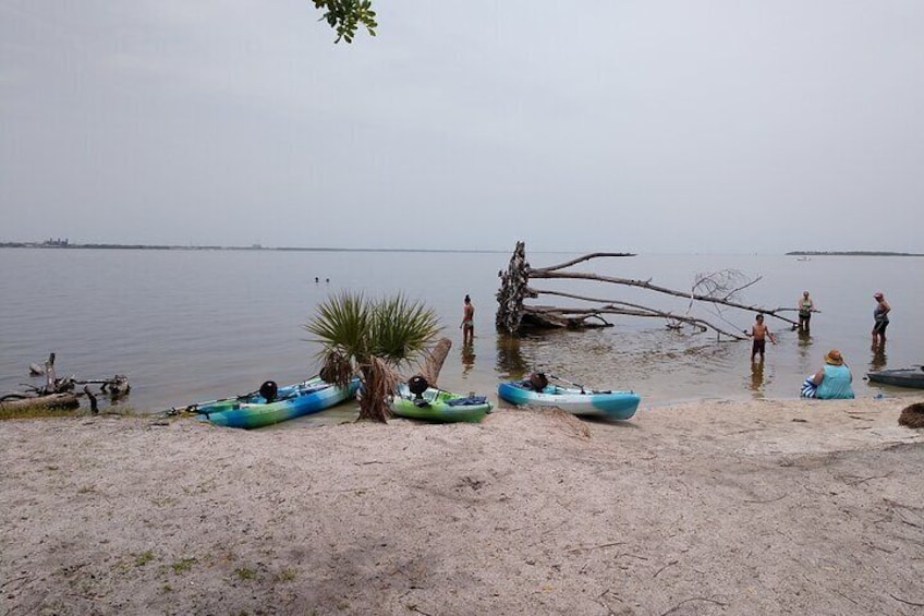 Explore islands in the lagoon