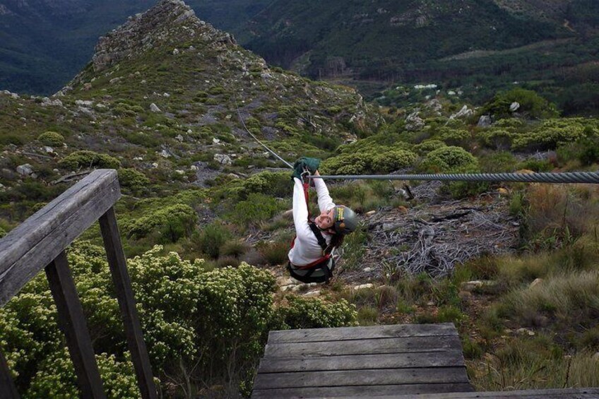 Zip-lining in Cape Town - Based at the Foot of the Table Mountain Reserve