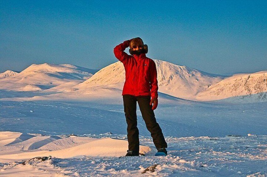 Snowshoe Hike into Lapland's White Wilderness