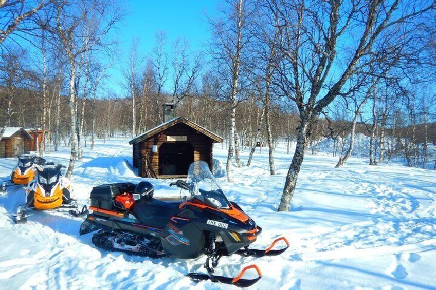 3-Day Snowmobile Expedition in Swedish Lapland