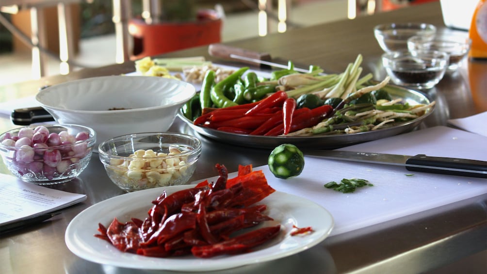 Food being prepared in Chiang Mai