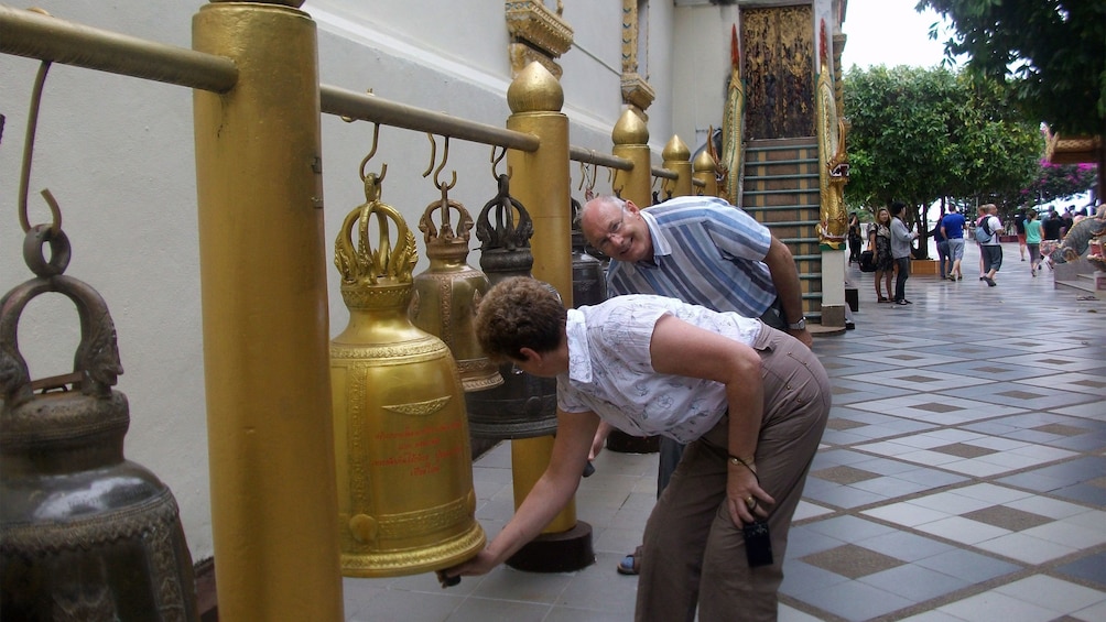 Large golden bells in Chiang Mai