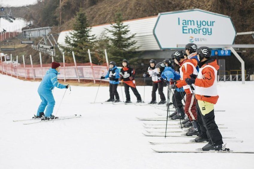 Ski lesson