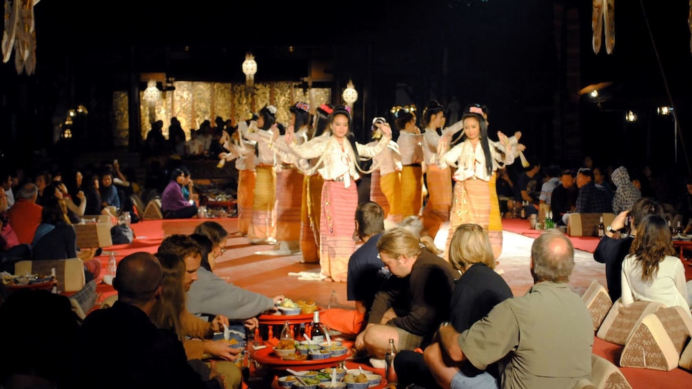 Performers in dinner show in Chiang Mai