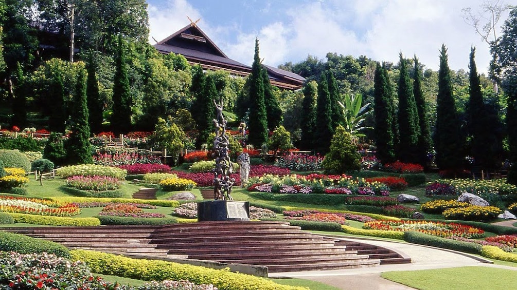 well maintained garden in chiang mai