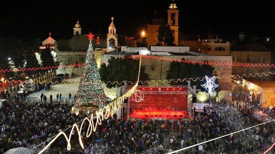 Midnight mass in Bethlehem