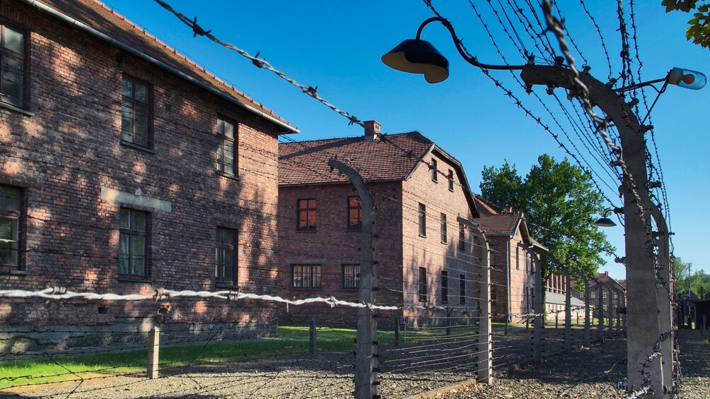 Day time view of the Auschwitz-Birkenau Concentration Camp in Poland