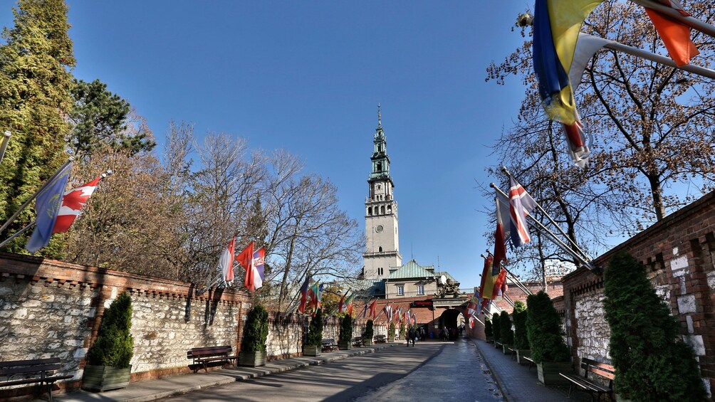 Calming view of the street in Poland 