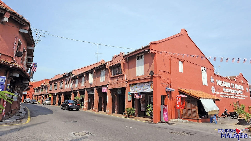 View down the street in Melaka