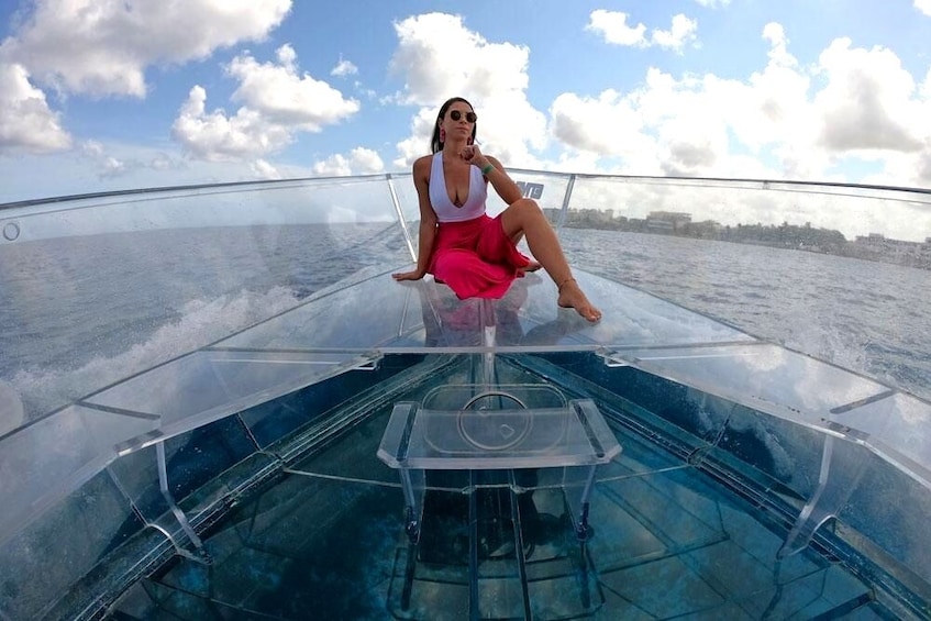 Clearboat Cancun : Glassbottom boat