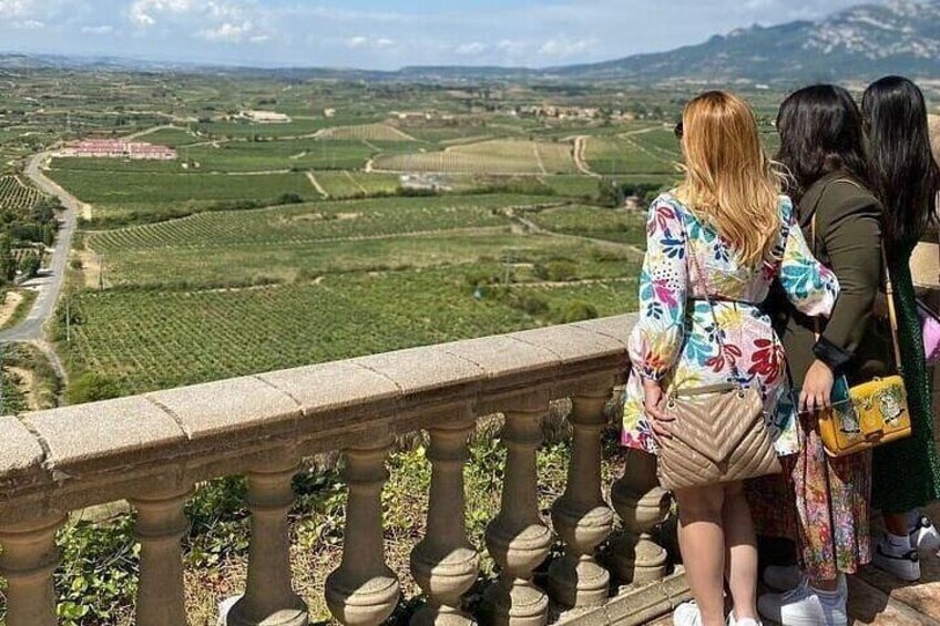 Transport to La Rioja, with two wine cellar visits, and a tour of La Guardia