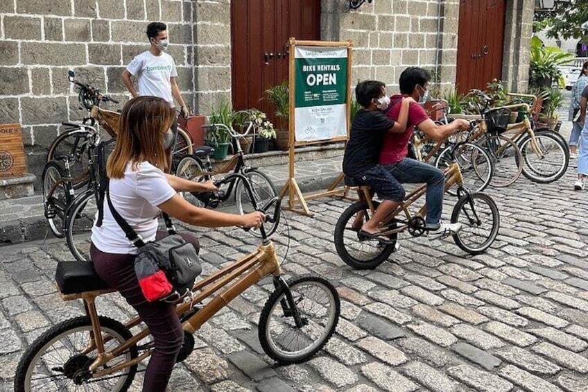 1.5-Hour Express Bike Tour in Intramuros (tour using a bamboo bicycle!)