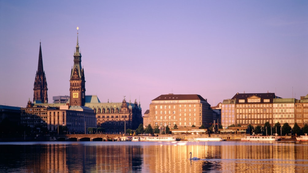 city view in hamburg