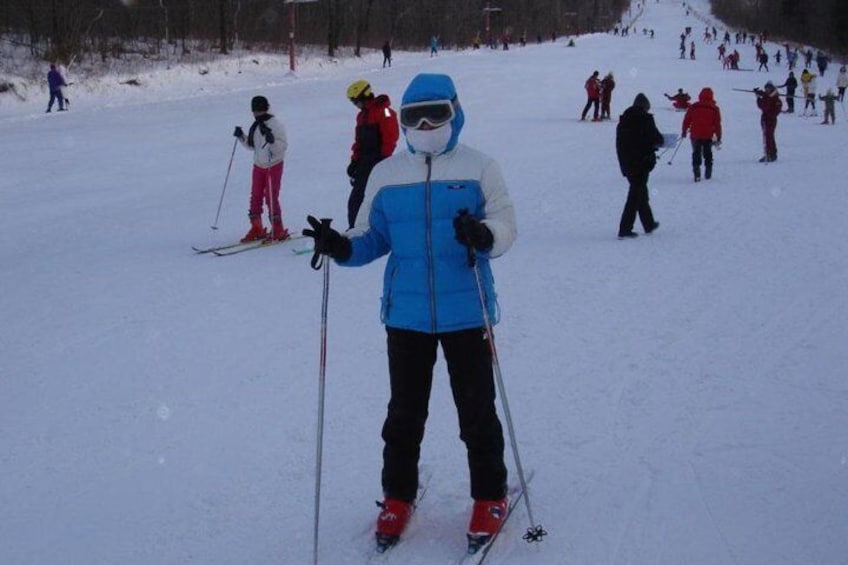 skiing