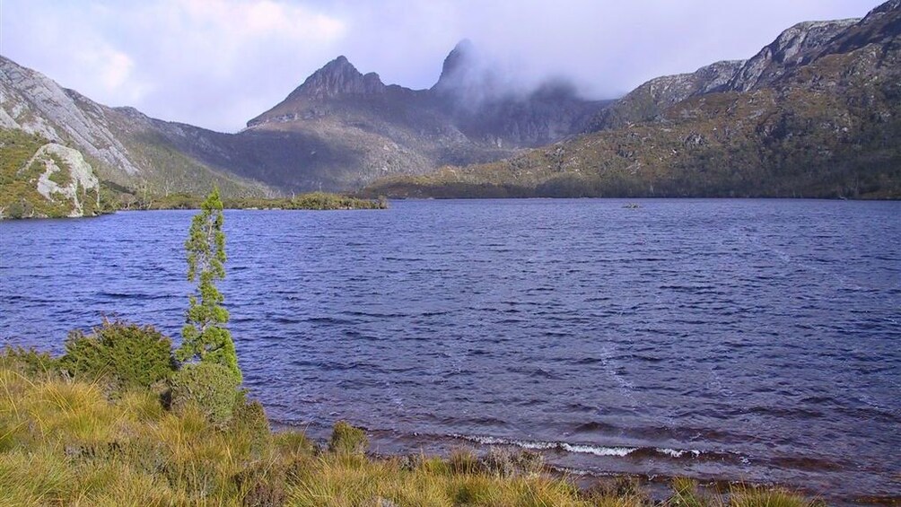 Dove Lake with Cradle Mountain in the background in Launceston