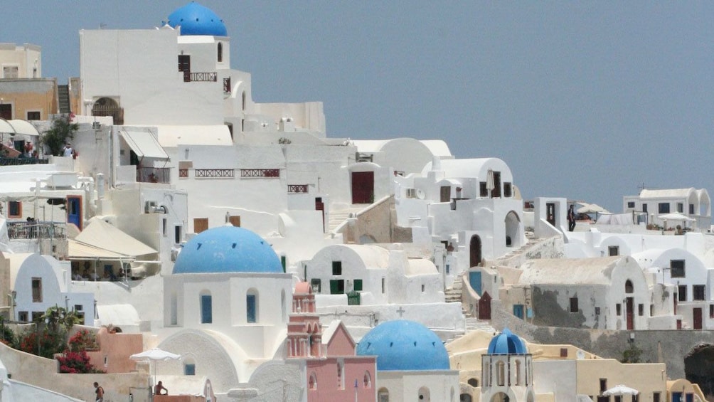 View of city in Santorini