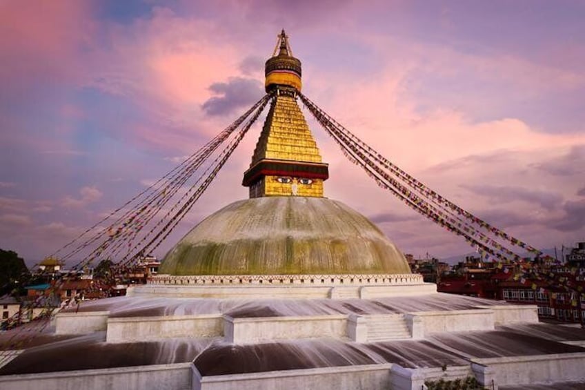 Boudha Nath Temple in Kathmandu, Nepal