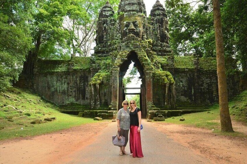 Ancient city gate of Angkor Thom