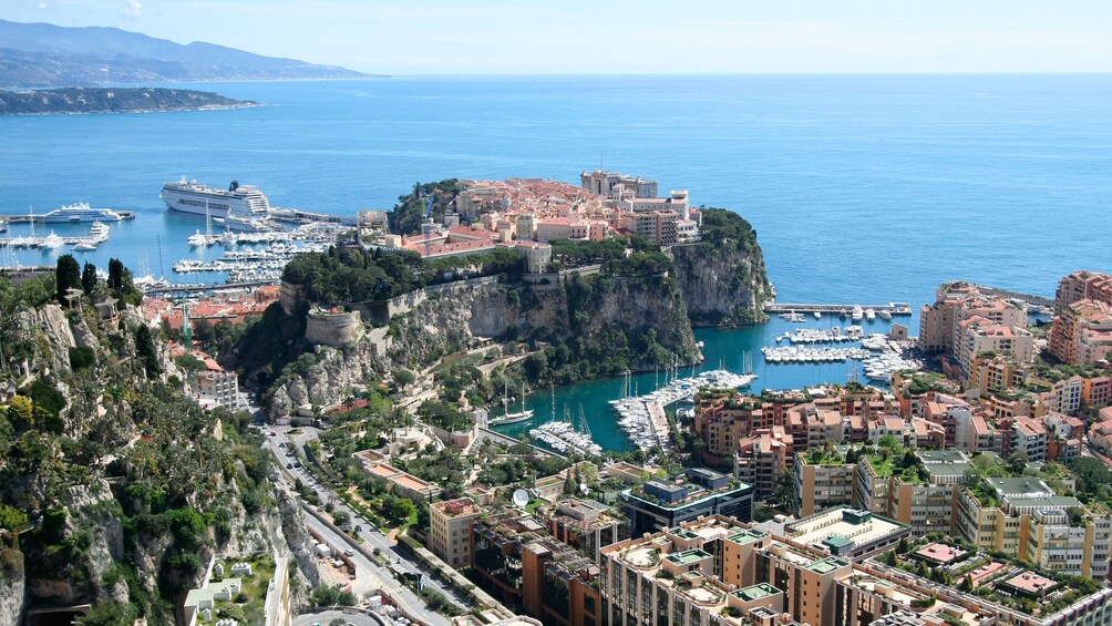 Aerial view of beautiful French Riviera 