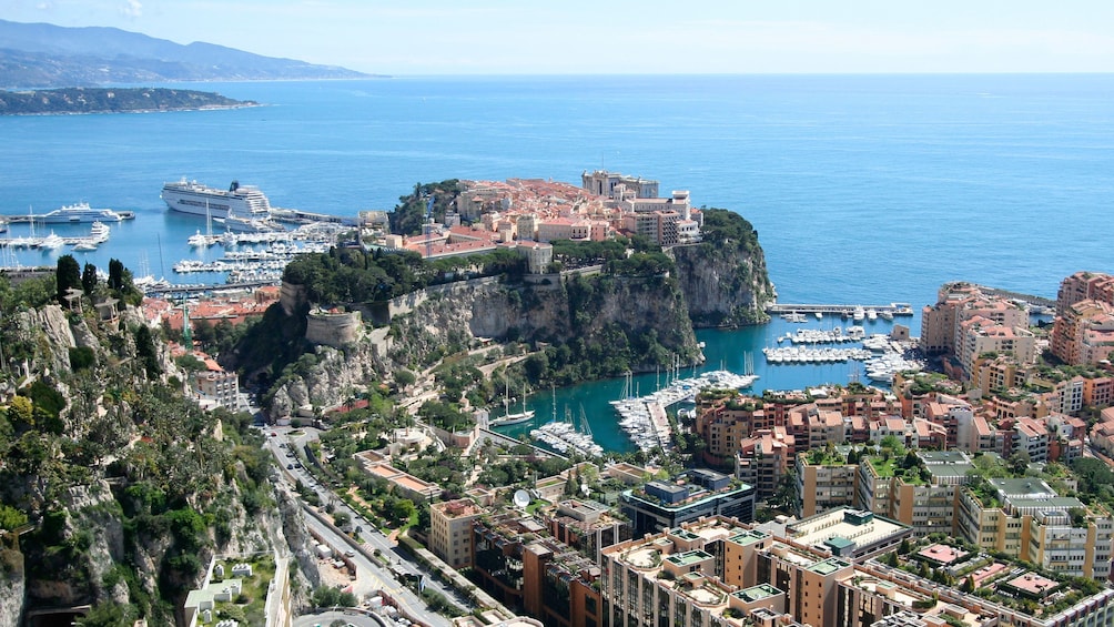 Aerial view of beautiful French Riviera 