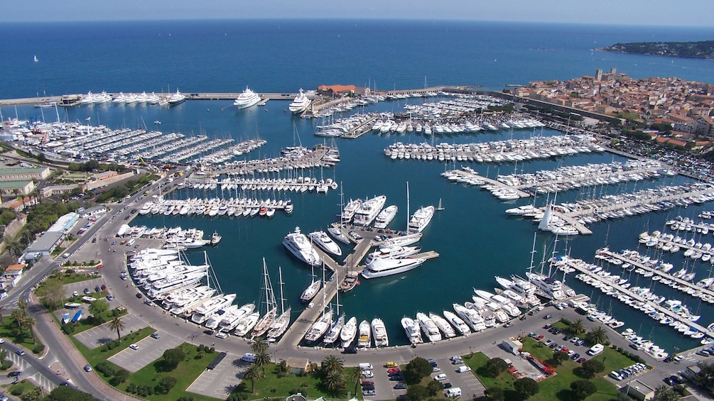 Aerial view of beautiful French Riviera 