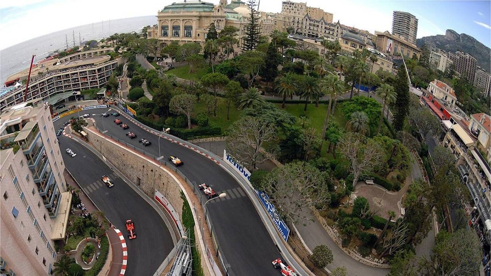 Stunning aerial view of Monaco 