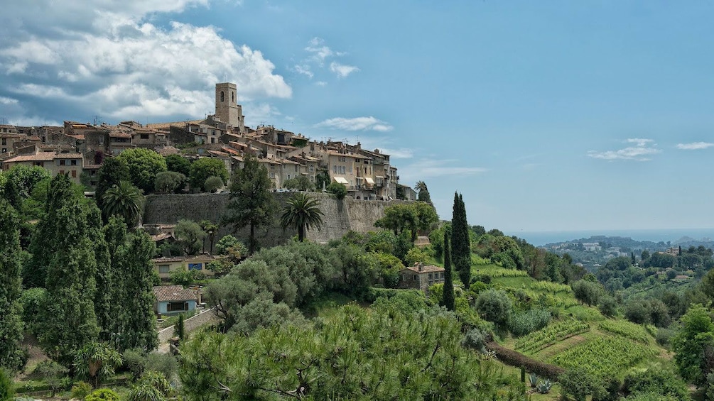 Side view of the St. Paul de Vence village