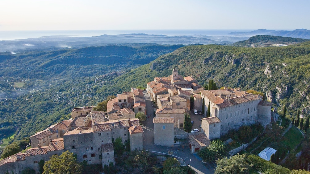 Aerial view of the village in St. Paul de Vence