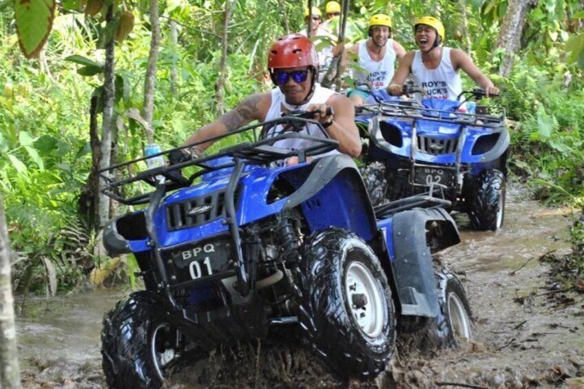 All Inclusive Bali Quad Bike and White Water Rafting with Private Tour