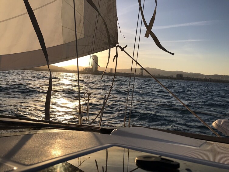 Barcelona Sunset Sailing Cruise with Open Bar and Light Snacks