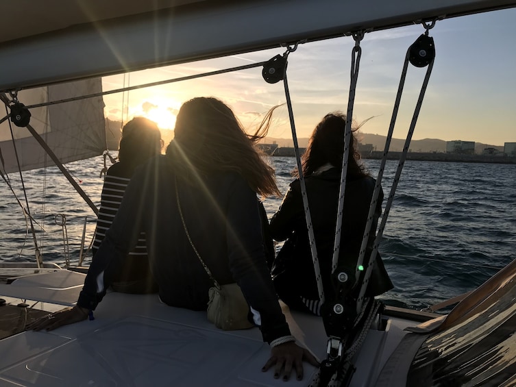 Barcelona Sunset Sailing Cruise with Open Bar and Light Snacks