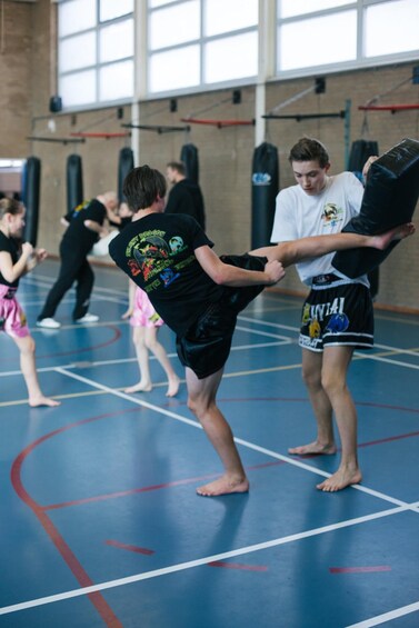 60 minutes of active kickboxing at Silent Dragon