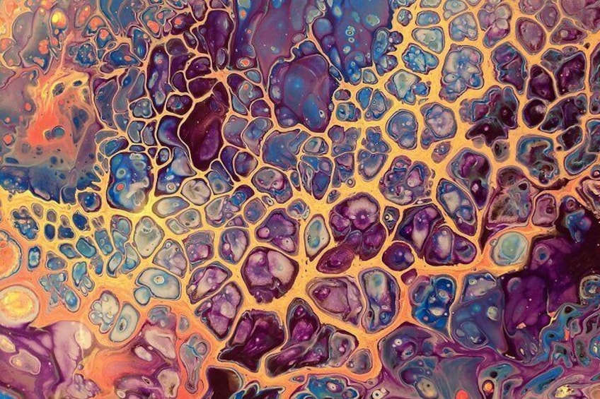 Another finished pour painting!