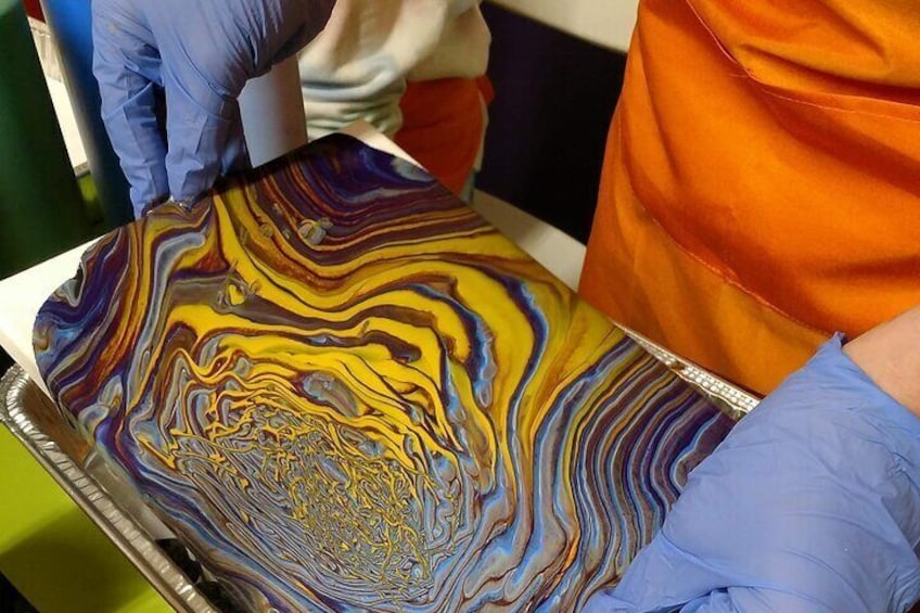 Acrylic Pour Painting Class in Estes Park