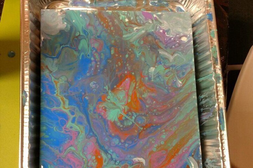 Acrylic Pour Painting Class in Estes Park