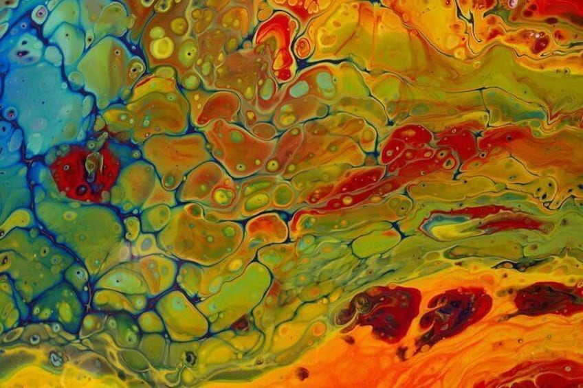 Acrylic Pour Painting Class