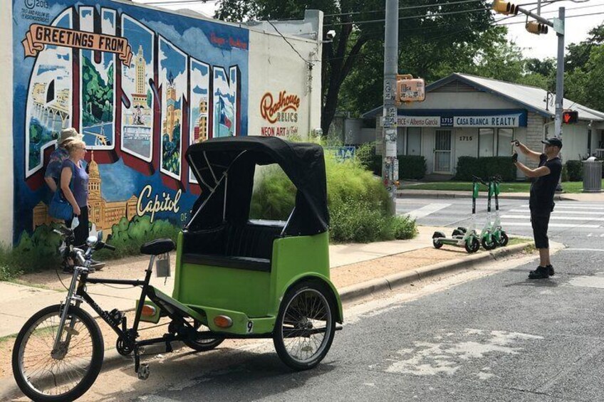 Austin Mural Selfie Tour by Pedicab