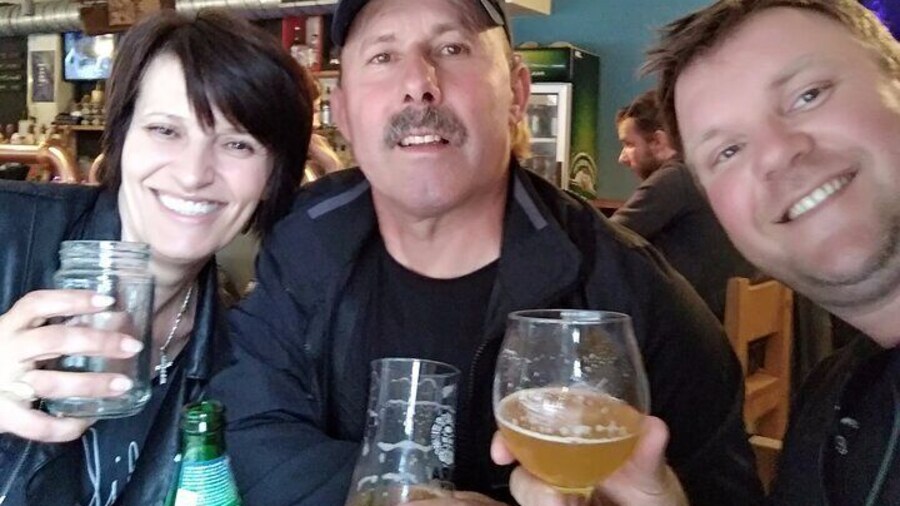 Happy trio after few beers