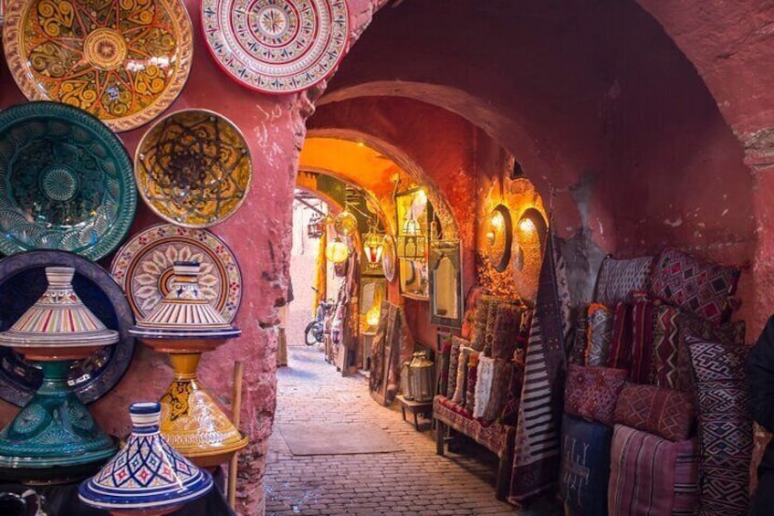 half-day guided marrakech tour walls & medina "old city"+souks